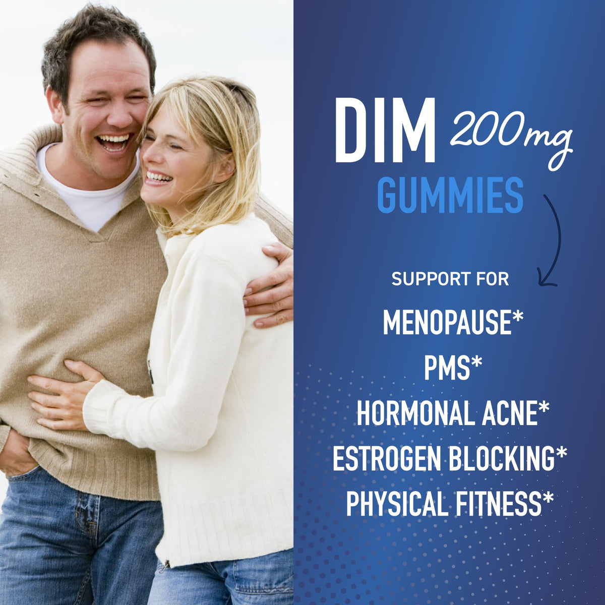 DIM Gummies - 200mg - Hormone Balance Gummies for PMS, Menopause, Hormonal Acne & More
