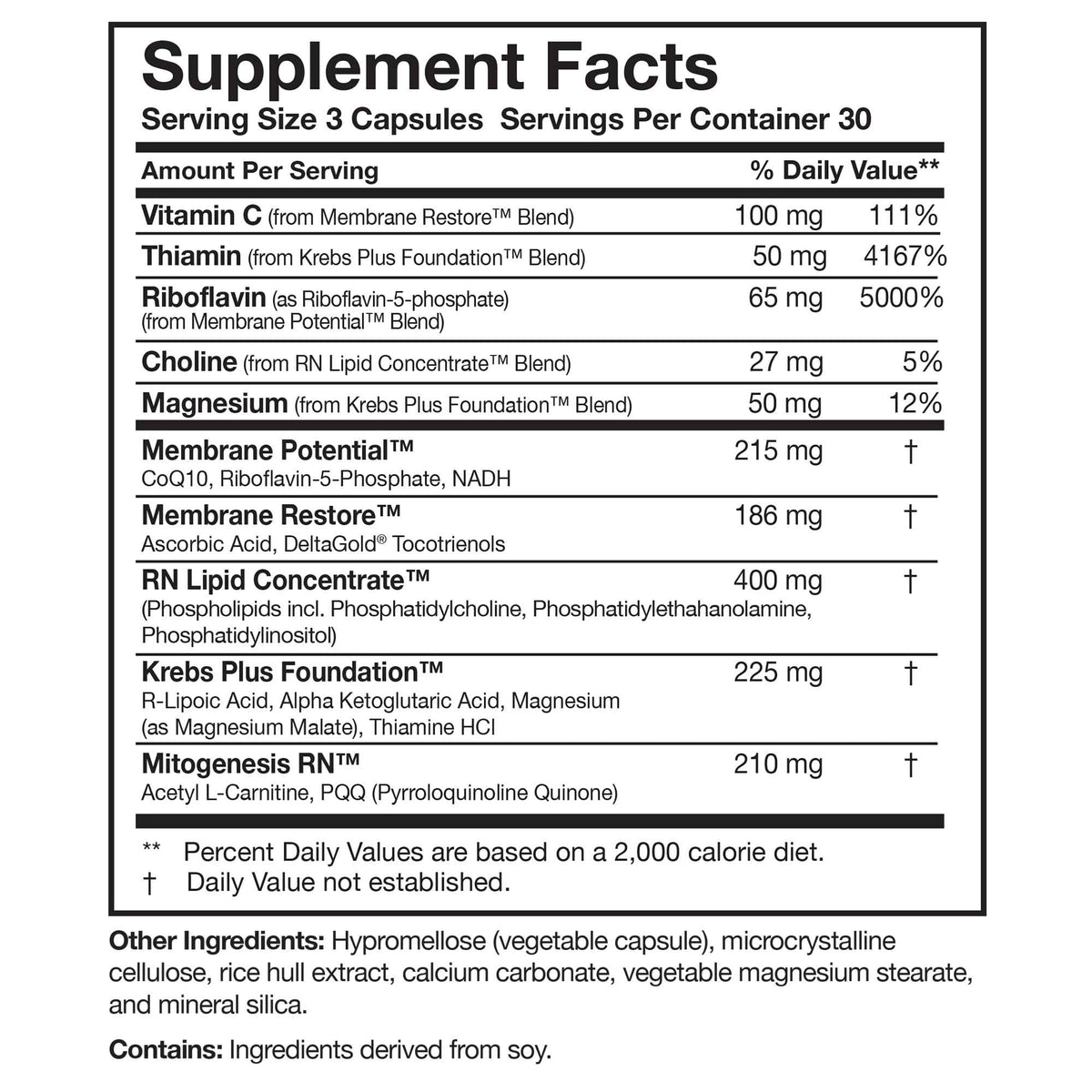 Researched Nutritionals ATP 360 - Mitochondrial Supplements to Support Entire Energy Cycle & Cell Membranes - Clinically Researched ATP Supplements, High Dose CoQ10, R-Lipoic Acid & PQQ, 90 Capsules