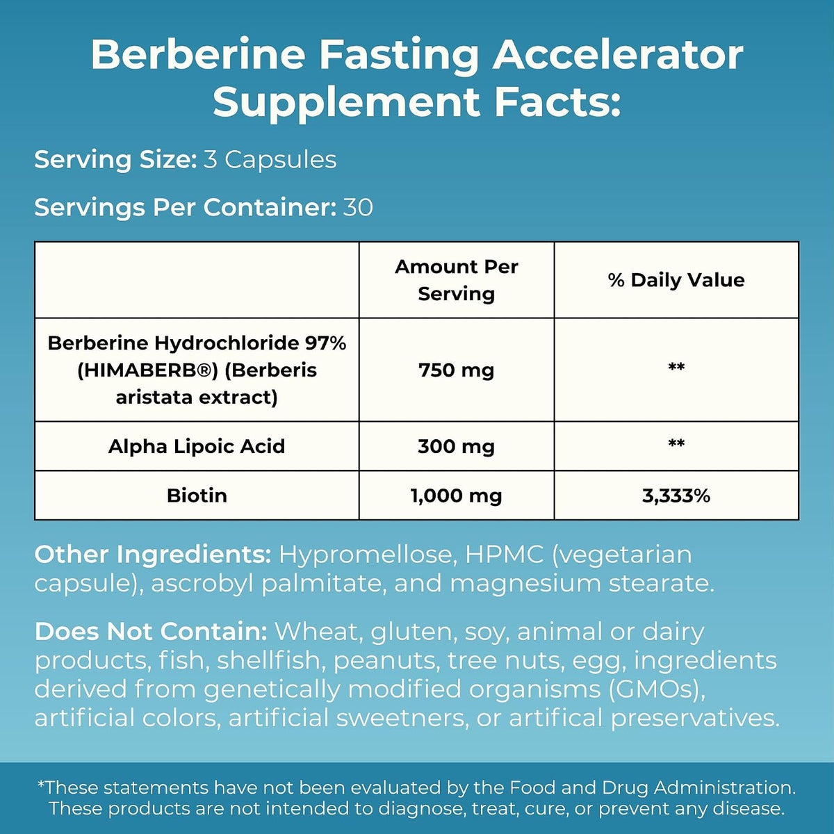 MYOXCIENCE Berberine Fasting Accelerator - Himaberb Berberine HCL with ALA (Alpha Lipoic Acid) and Biotin (90 Capsules)
