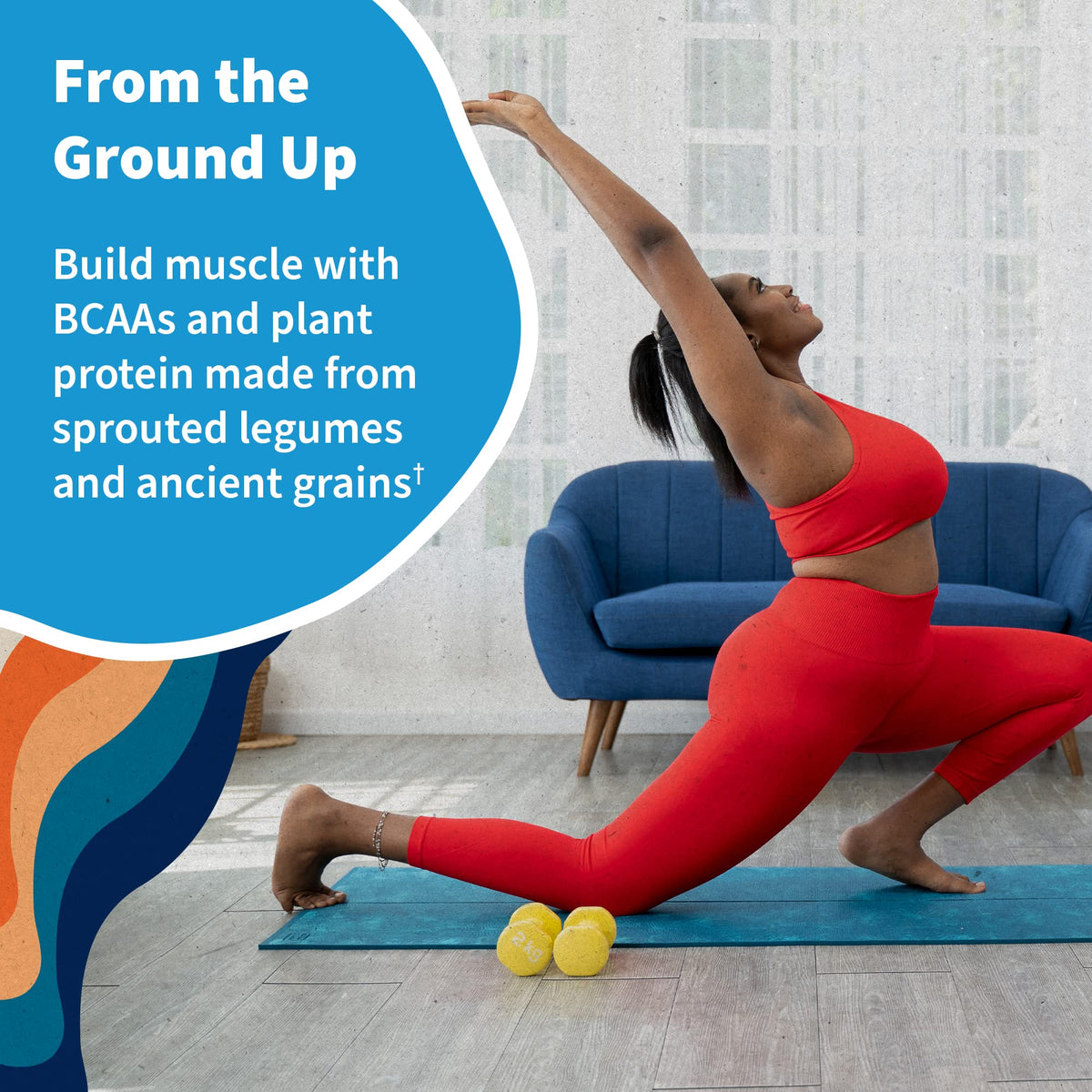 Organic Vegan Vanilla Protein Powder - Garden of Life - 22g Complete Plant Based Raw