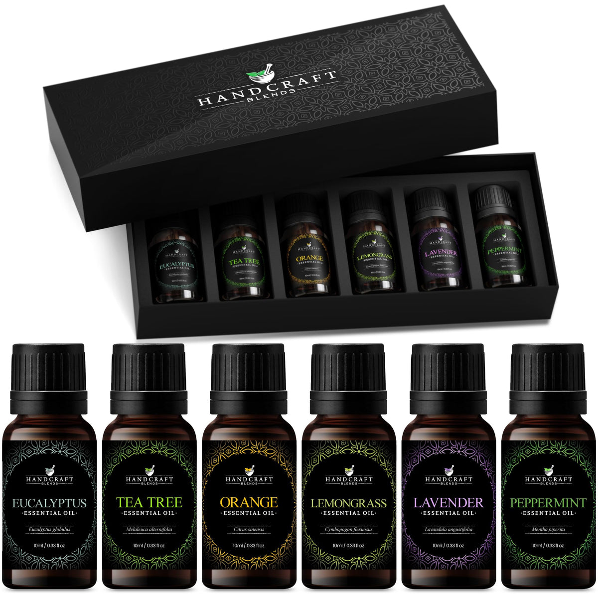 Handcraft Essential Oils Set – Top 6 Essential Oil Diffuser Oils for Home, Candle Making, Aromatherapy Oils