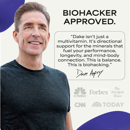 Suppgrade Labs DAKE by Dave Asprey - Synergistic Blend of Essential Vitamins D-A-K-E - Vitamin D2 + K2 + A + E Supplement for Immune Support, Bone & Joint Support, & Heart Health - 60 Day Supply