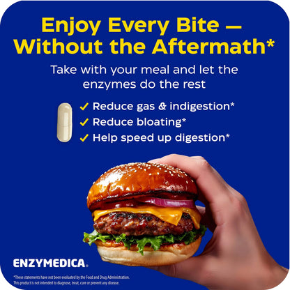 Enzymedica Digest Gold - Digestive Enzyme Supplement for Women & Men, Enzyme Capsules for Digestion, Gut Health Support, Helps Gas & Bloating, ATPro Energy Support