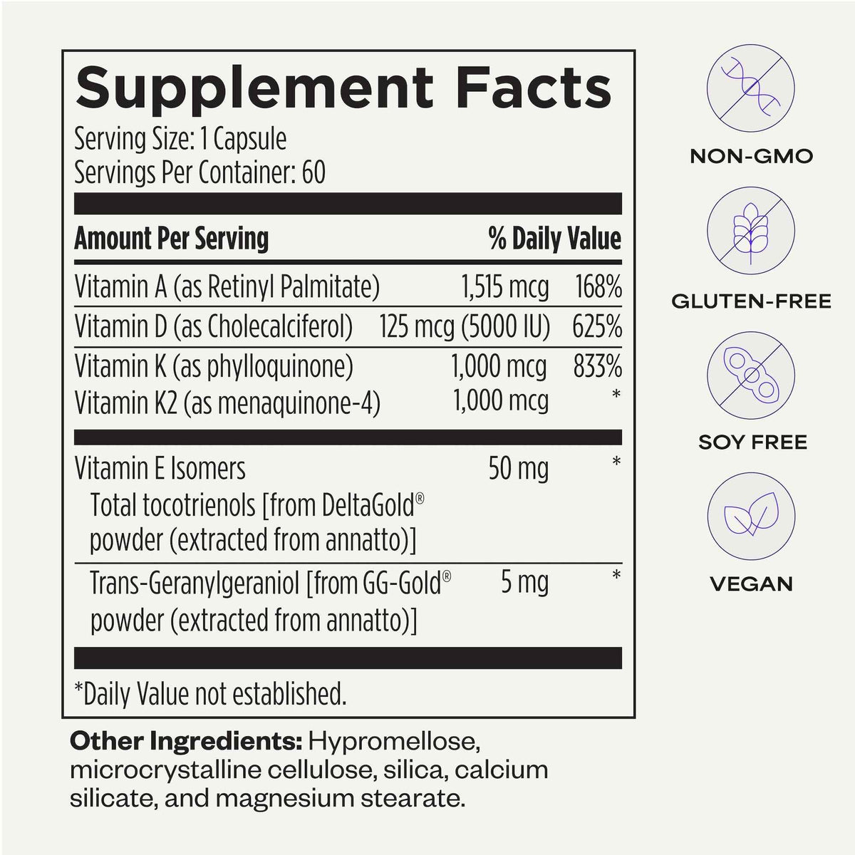 Suppgrade Labs DAKE by Dave Asprey - Synergistic Blend of Essential Vitamins D-A-K-E - Vitamin D2 + K2 + A + E Supplement for Immune Support, Bone & Joint Support, & Heart Health - 60 Day Supply