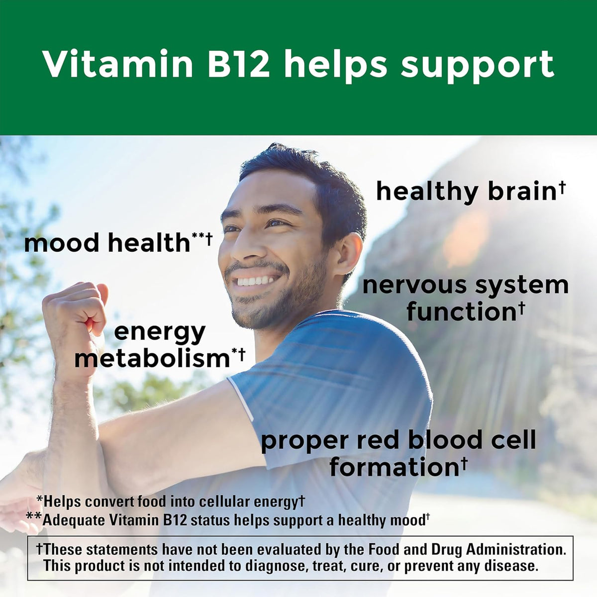 Nature Made Vitamin B12 1000 mcg Softgels – Energy Metabolism Support, 90 Count