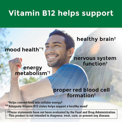 Nature Made Vitamin B12 1000 mcg Softgels – Energy Metabolism Support, 90 Count